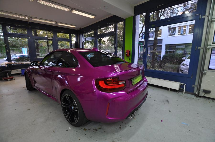  BMW M2 Coupe in Purple by Print Tech 2016 года  (фото 3 из 6)